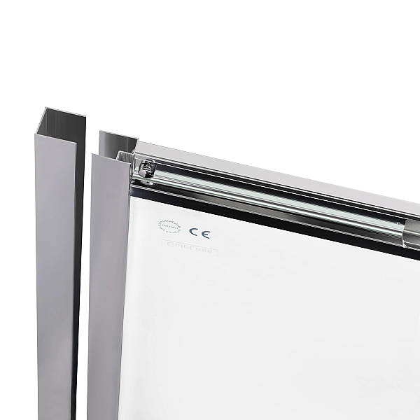 Душевая дверь в нишу Qtap Taurus CRM209-1.C6 90-100x200 см, стекло Clear 6 мм, покрытие CalcLess - Фото - 4