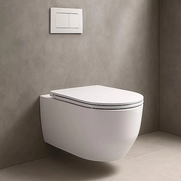 3030140 ART 3.0 Підвісний безобідковий унітаз з кришкою soft-close, Vortex Flush, білий глянець (1 сорт) - Фото - 5