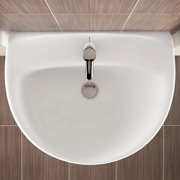 L71160000 FREJA Раковина 60 см з центральним отвором, білий (1 сорт) - Фото - 2