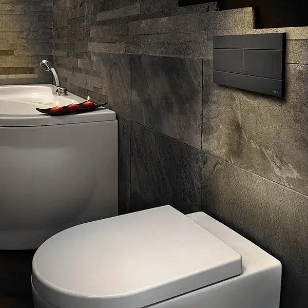 659055/659056  Slim клавіша змиву , чорна матова (1 сорт) - Фото - 3