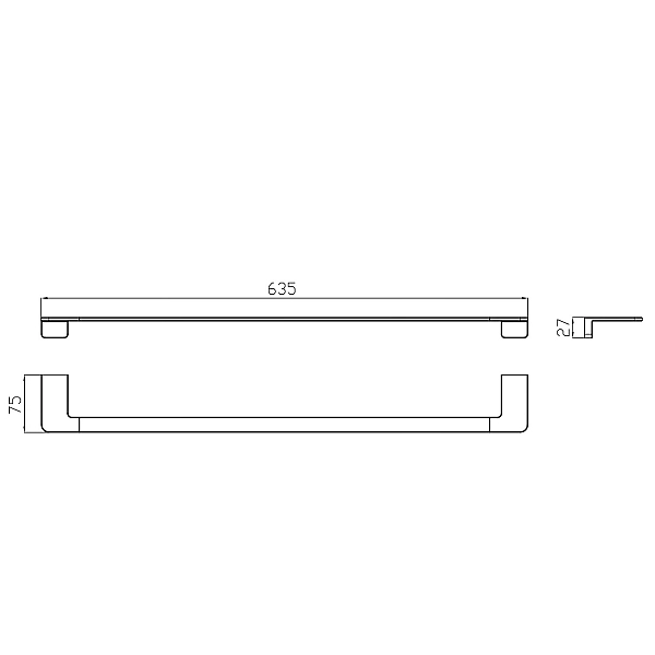 4030160 DO IT Тримач для рушнику, колір brushed gun metal (1 сорт) - Фото - 2