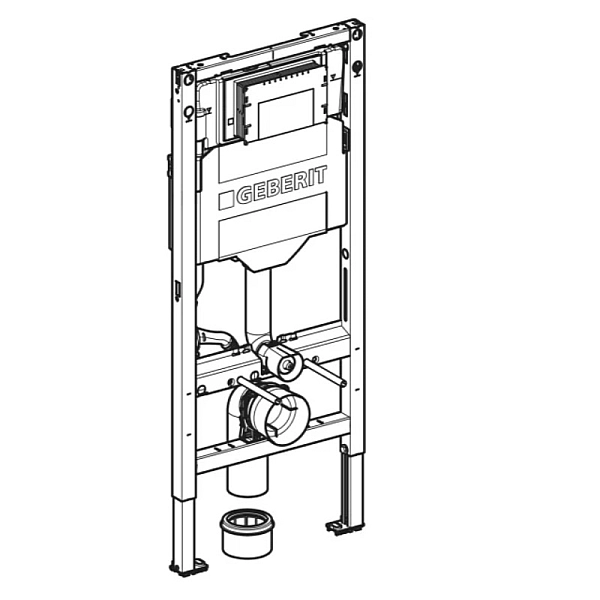 111.300.00.6 Duofix Інсталяція д/підв. унітазу, 112 см, зі змивним бачком прихованого монтажу Sigma 12 см (1 сорт) - Фото - 2