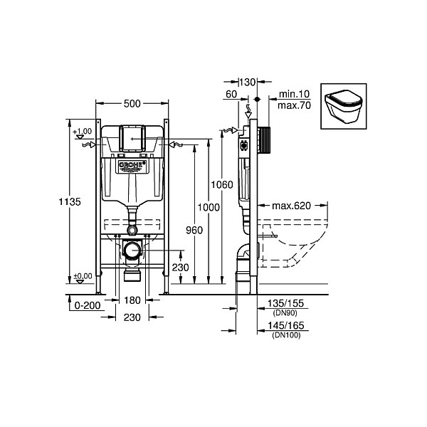 UA3873200A Rapid SL інсталяція комплект 4в1, клавіша Skate Cosmopolitan, хром (1 сорт) - Фото - 2