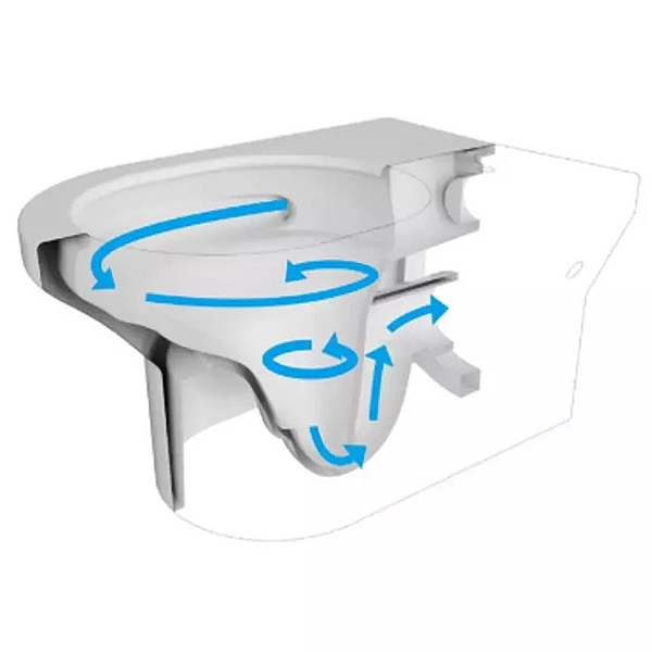 4010511 DO IT Підвісний безобідковий унітаз з кришкою soft-close, Vortex Flush, білий глянець (1 сорт) - Фото - 4