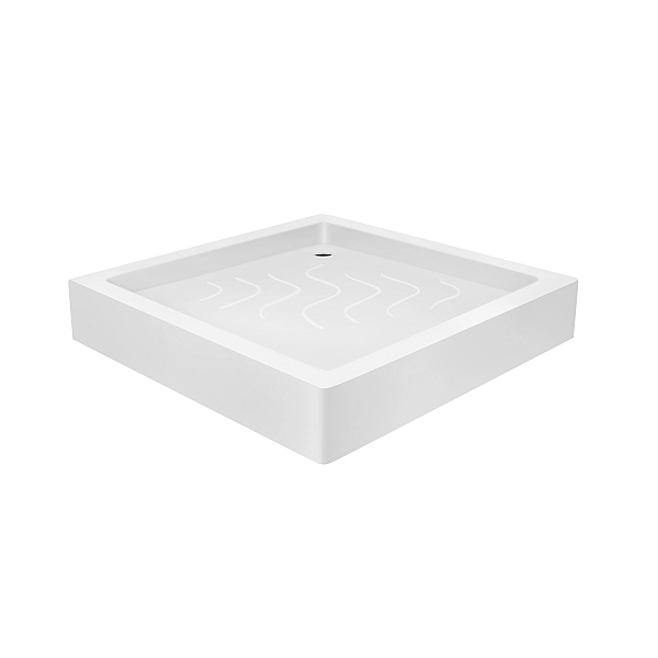 Набор Lidz душевая кабина Wawel SC80x80.SAT.LOW.GR, стекло тонированное 4 мм + поддон Mazur - Фото - 13