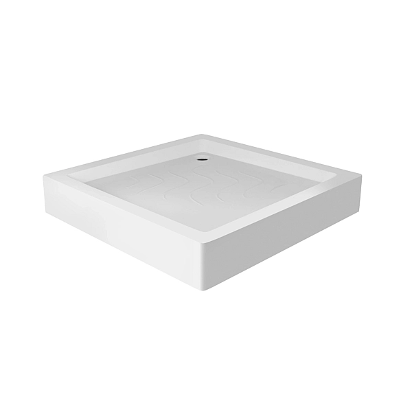 Набор Lidz душевая кабина Wawel SC80x80.SAT.LOW.GR, стекло тонированное 4 мм + поддон Mazur - Фото - 9