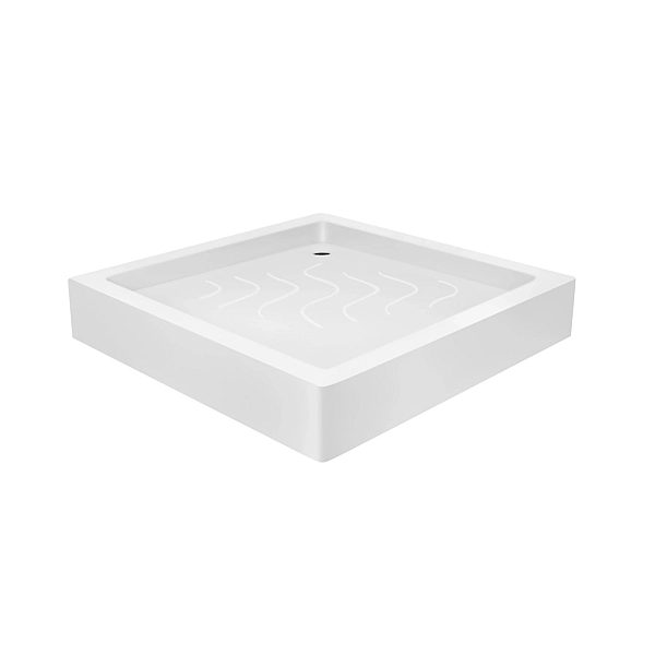 Набор Lidz душевая кабина Wawel SC80x80.SAT.LOW.FR, стекло Frost 4 мм + поддон Mazur - Фото - 8