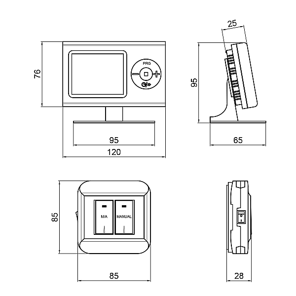 Тижневий програмований термостат Thermo Alliance ТА-2402RFWiFi радіокерований з WiFi - Фото - 2