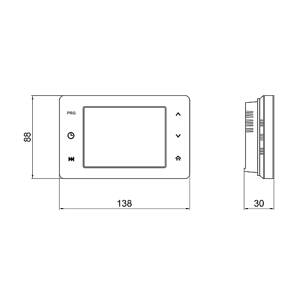 Тижневий програмований термостат Thermo Alliance ТА-2701WiFi сенсорний з WiFi - Фото - 2