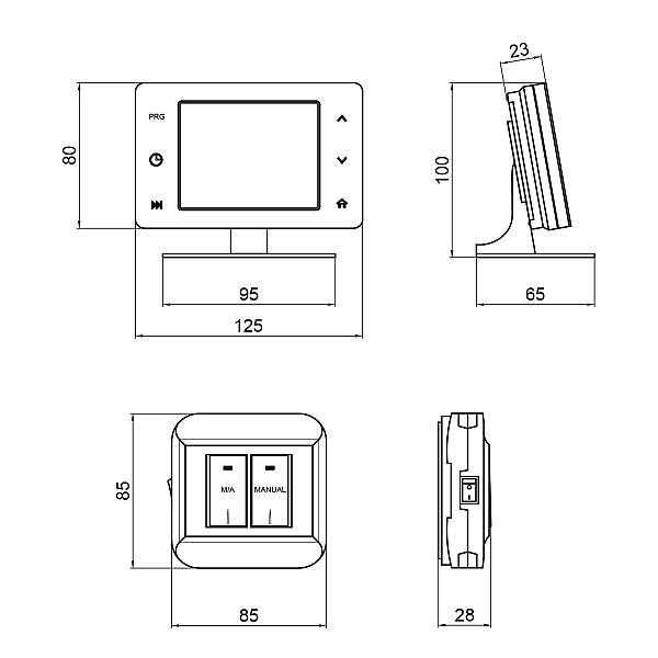 Недельный программируемый термостат Thermo Alliance ТА-2701WiFiRF радиоуправляемый сенсорный c WiFi - Фото - 2