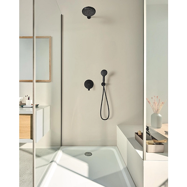 UA26415SC8 Eurosmart OHM набір для комплектації душа, 2 споживачі, чорний матовий (1 сорт) - Фото - 8