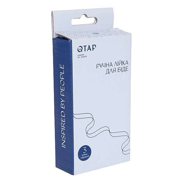 Лейка для гигиенического душа Qtap Rucni округлая QT889910842855OB Black Matt - Фото - 5