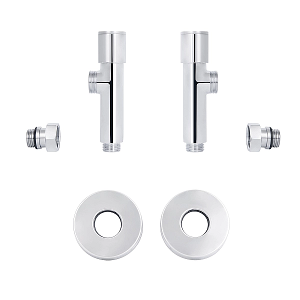 Комплект кранов Thermo Alliance Standart 1/2" НР для полотенцесушителя угловой SF395W15 - Фото - 5