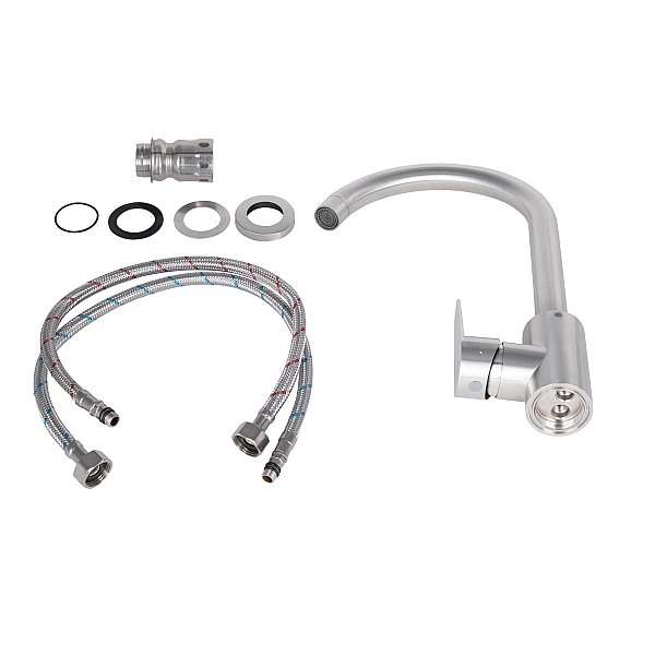 Змішувач для кухні Lidz Vida 015F (k35) LDVID015FNKS43355 Nickel - Фото - 3