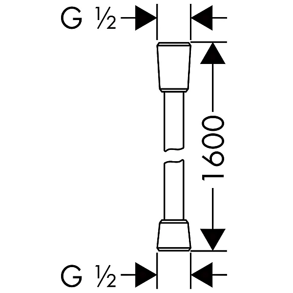 28276140 Isiflex Душовий шланг-1,6м (1 сорт) - Фото - 2