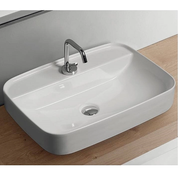 5140 01 Tribeca  Раковина на стільницю з 1 отв. під змішувач, білий (1 сорт) - Фото - 2