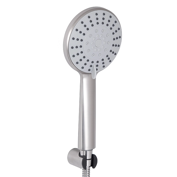 Смеситель для душа Lidz Aria 010 (с душевым гарнитуром) (k35) LDARI010NKS43361 Nickel - Фото - 5