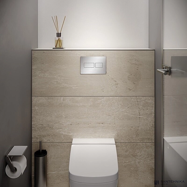 9240430 TECEsolid Панель змиву для унітазу, нержавіюча сталь (1 сорт) - Фото - 4