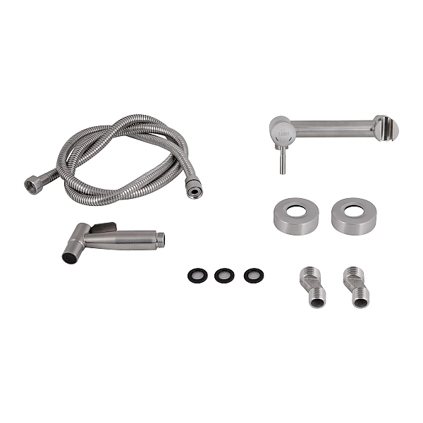 Набір для гігієнічного душу зі змішувачем Lidz Aria 110 округлий LDARI110NKS43393 Nickel - Фото - 6