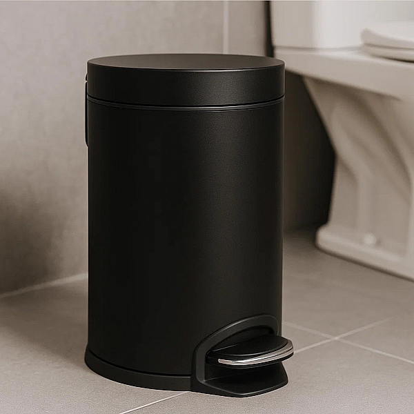41775670 Відро для сміття, чорний матовий (1 сорт) - Фото - 3