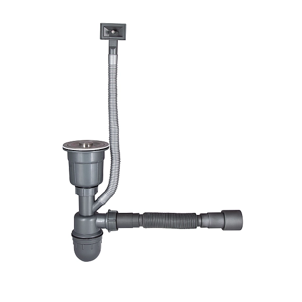 Мойка для кухни интегрированная Lidz Handmade H5050G (LDH5050GPVD43620) Brushed Grey PVD 3,0/1,0 мм - Фото - 6