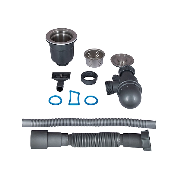 Мойка для кухни интегрированная Lidz Handmade H5050G (LDH5050GPVD43620) Brushed Grey PVD 3,0/1,0 мм - Фото - 7