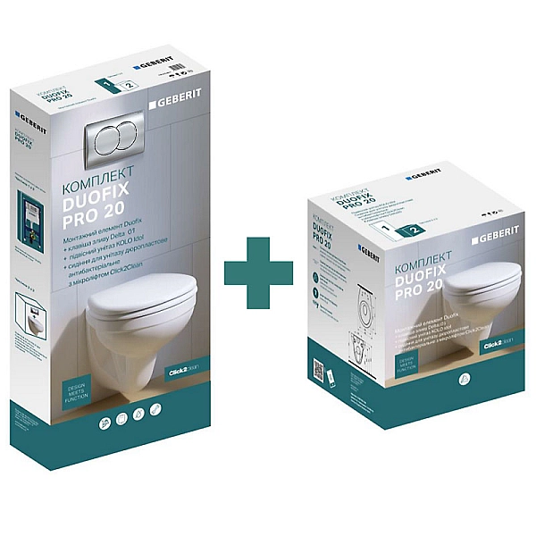 118.315.21.2 Комплект Geberit Duofix PRO 20, інсталяція для підв.унітазу Delta 12см із кріпленням до стіни, підвісний унітаз Idol із сидінням Duroplast, змивна клавіша Delta01: Глянцевий хром (1 сорт) - Фото - 2