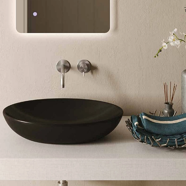 MBLVF2  FLAT 2 60x40 раковина,  в кольорі графіт (1 сорт) - Фото - 3