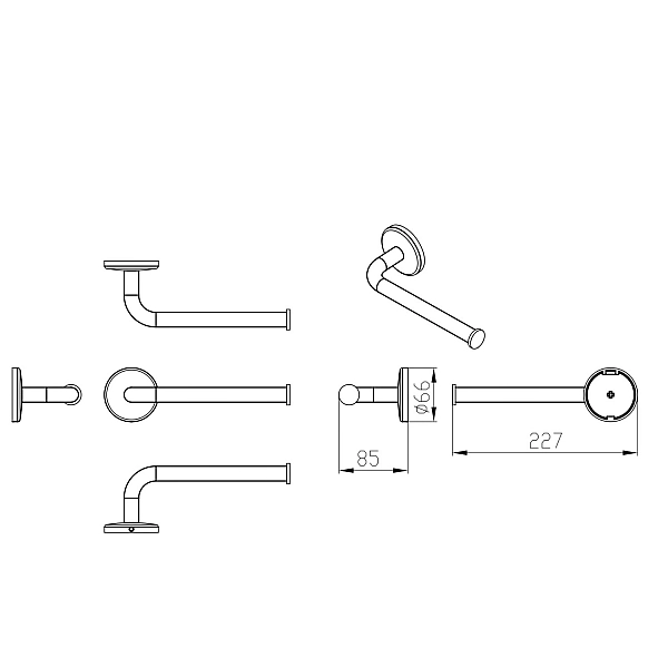 1730140 STYLE Тримач для паперу, хром (1 сорт) - Фото - 2