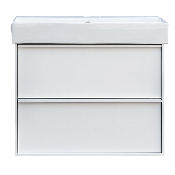 083070WB QUADRA Тумба 70 Біла матова з умивальником та сифоном (1 сорт) - Фото - 2