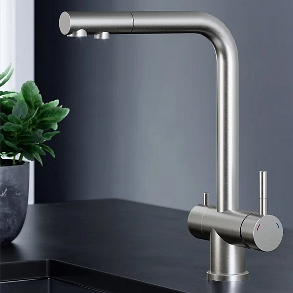 Змішувач для кухні Lidz Aria 020F1 (k35) LDARI020F1NKS43359 Nickel - Фото - 6