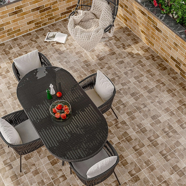 QUADRI QUADRETTI cіро-бежевий QDY740 (1 сорт) - Фото - 2