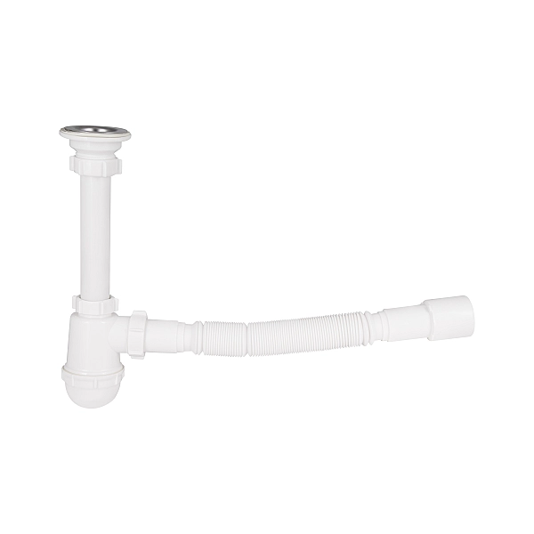 Сифон для раковины Lidz (WHI) LU06 колбовый (выход 50 мм) - Фото - 3