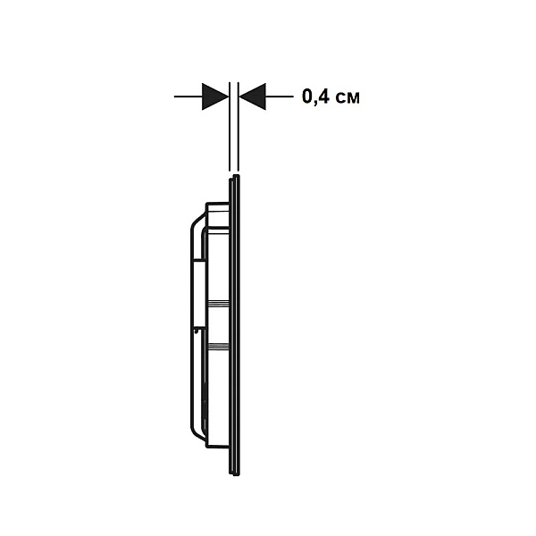 115.629.14.1 Sigma40 square Клавіша змиву, подвійний змив, нержавіюча сталь, колір чорний матовий (1 сорт) - Фото - 4