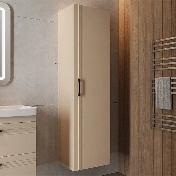 454170BE Urbanis Пенал універсальний 170 см з чорними ручками, бежевий (1 сорт)