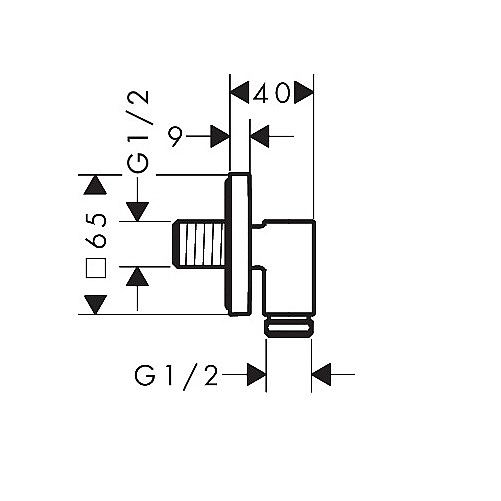 28883670 HG FixFit Fine E Шлангове підключення, чорний матовий (1 сорт) - Фото - 2