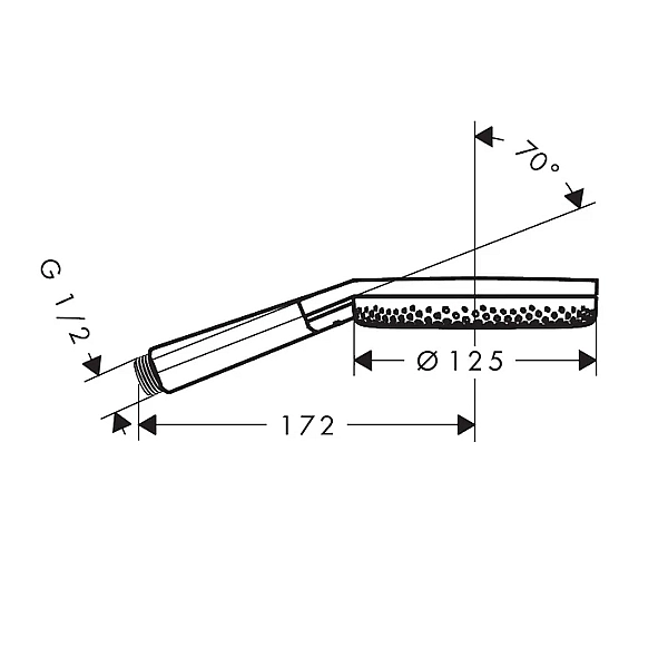 24511140 HG Raindance Alive Select S Ручний душ 125 3jet EcoSmart, brushed bronze (1 сорт) - Фото - 3