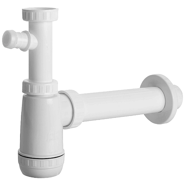 DV15330 Пластиковий сифон для раковини 1 1/4  з виходом для пральних машин (1 сорт) - Фото - 2