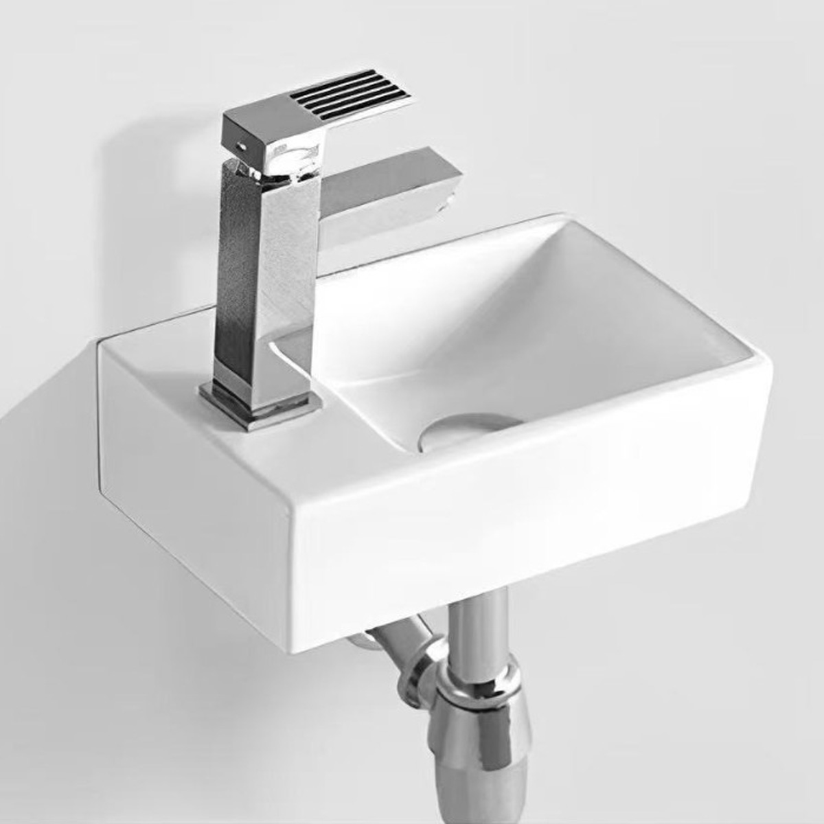 180300L Linea Раковина підвісна/меблева 300х180 см, 1 отвір під змішувач зліва,  білий глянець (1 сорт) - Фото - 2