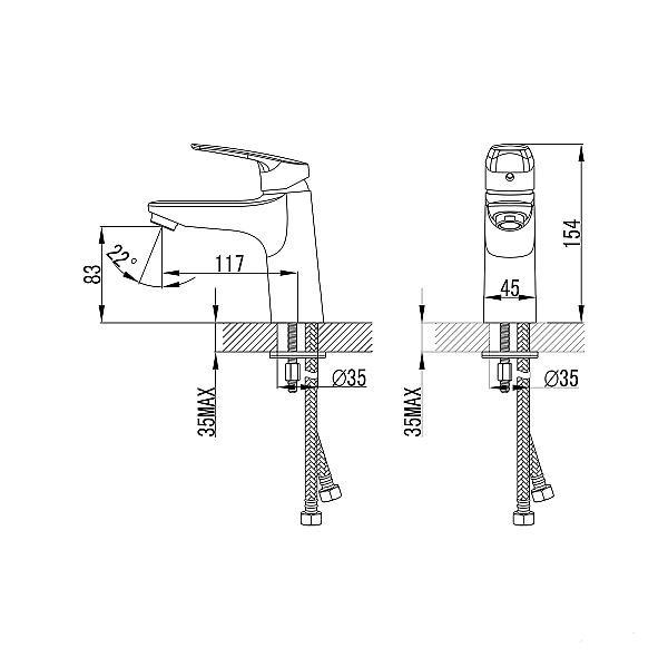 10110015 SHAPE Змішувач д/раковини (1 сорт) - Фото - 2