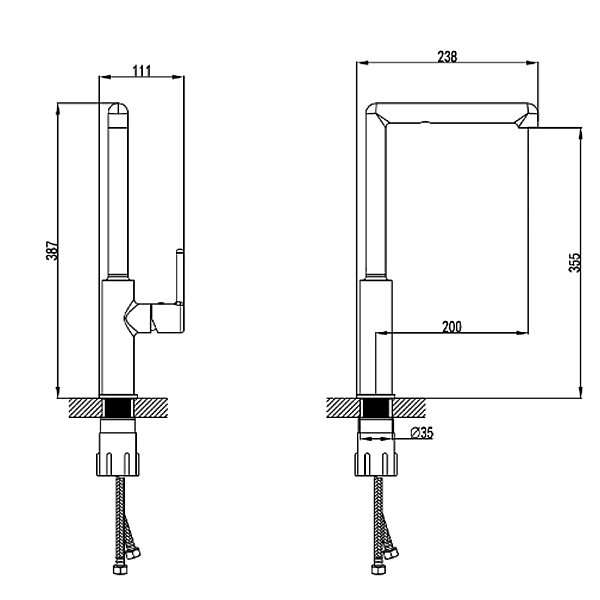 5050050B DO IT Змішувач для кухні, колір brushed gun metal (1 сорт) - Фото - 2