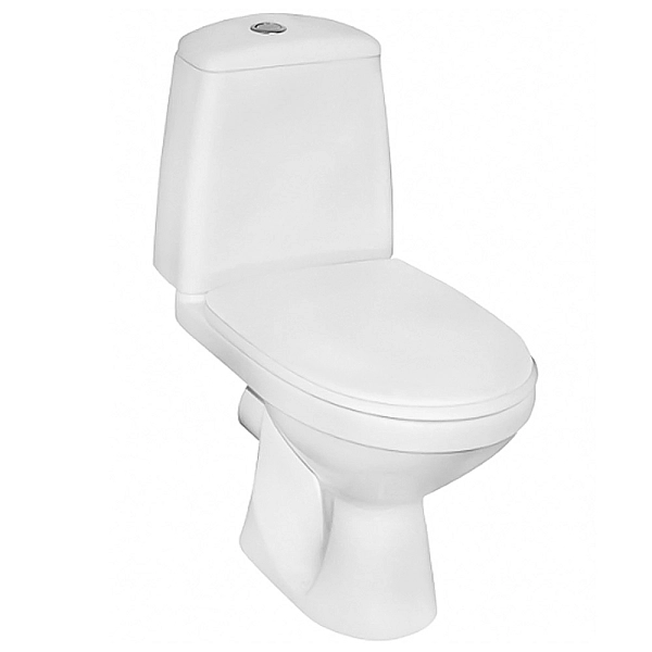 79232000 SOLO Унітаз-компакт підлоговий к/в, в комплекті з сидінням поліпропілен та дворежимною арматурою, н/п (білий) (1 сорт)