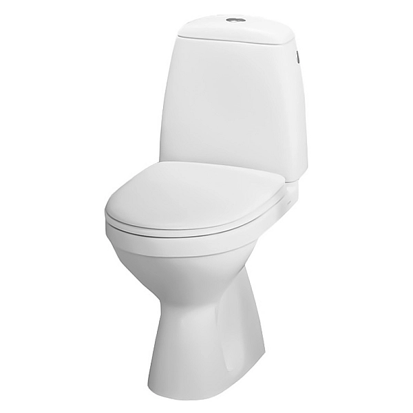 S79218-00U SOLO Унітаз-компакт підлоговий г/в, в комплекті з сидінням поліпропілен та дворежимною арматурою, н/п (1 сорт) - Фото - 3