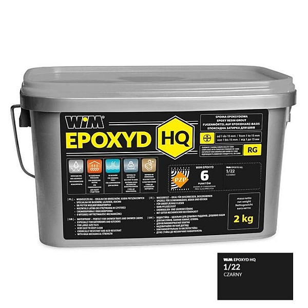Зат WIMEPOXYD HQ 1/22 2кг чорний (1 сорт)