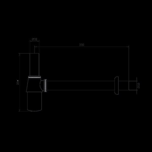 53012100 Сифон д/раковини, хром (1 сорт) - Фото - 2