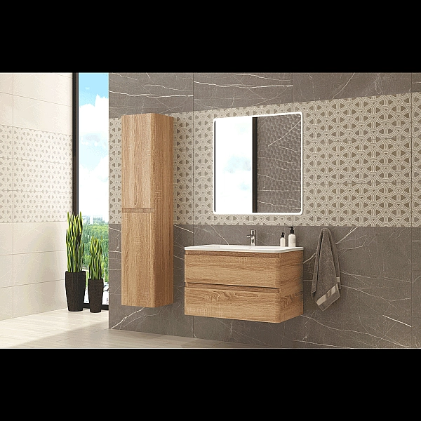 0031120WO FLY Пенал підвісний, колір дуба (До тумби  0021120WO) (1 сорт) - Фото - 2