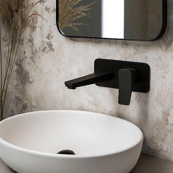 8101X120B UP Змішувач прихованого монтажу д/раковини, чорний матовий (1 сорт) - Фото - 3