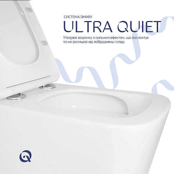 Унитаз подвесной Qtap Tern с сиденьем  Soft-close QT17332303ASW - Фото - 5