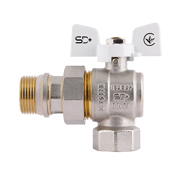 Кран Американка Thermo Alliance Standart c антипротечкой угловой 3/4 PN40 конус   SD901NW20PN40 - Фото - 4