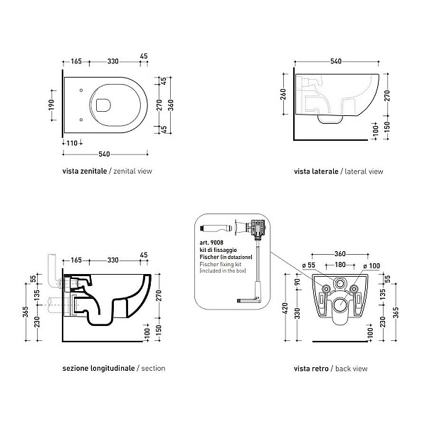 AP118S+QKCW09 APP Унітаз підвісний GoSilent+кришка Soft Close, білий (1 сорт) - Фото - 4
